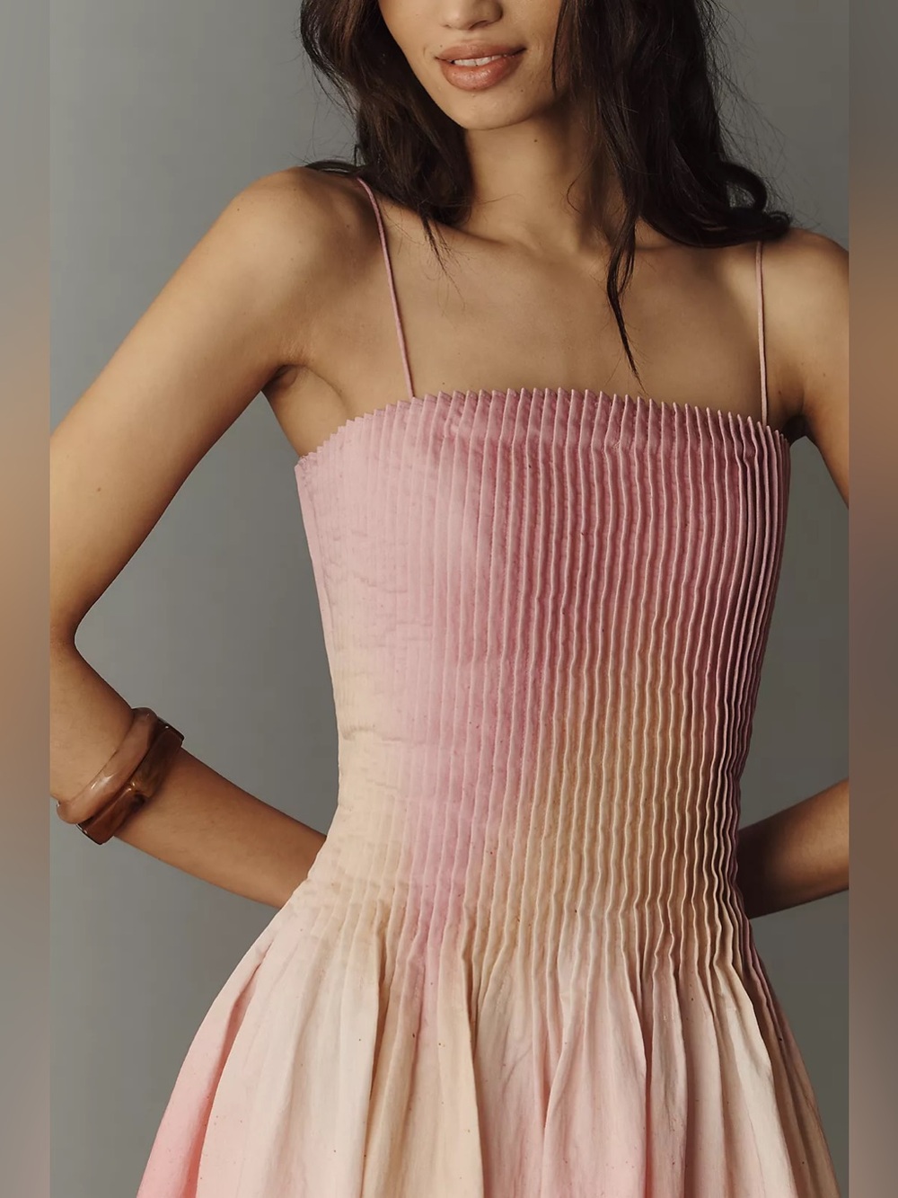 AMUR Grecia Pleated Sleeveless Maxi Dress 2026SS NWOT - Picture 4 of 8